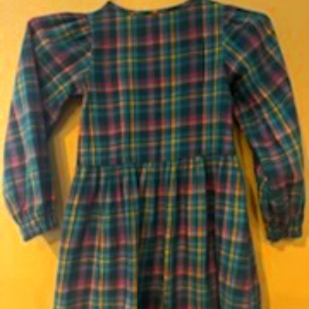 Girls Cat and Jill plaid long sleeve dress size 6/6x
